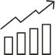 icon graph rising